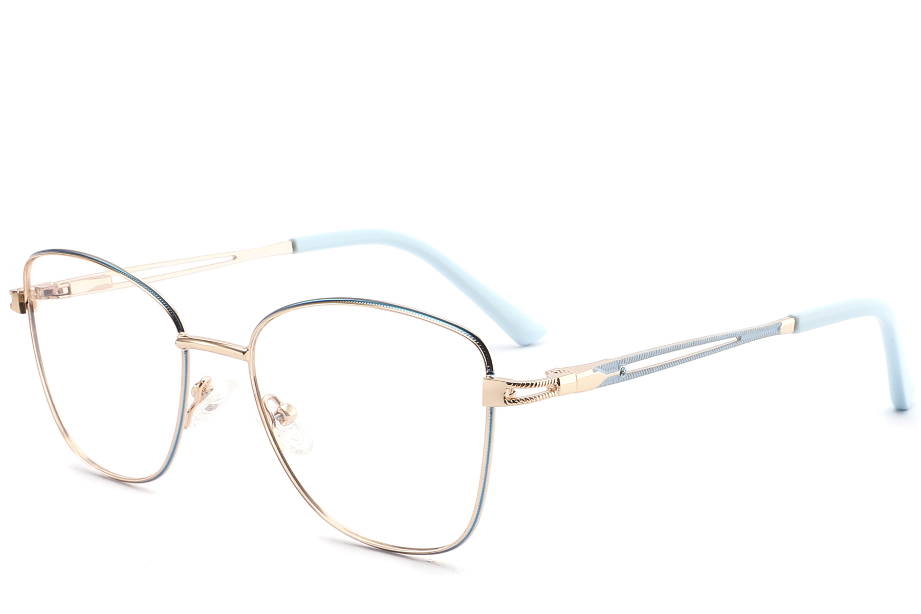 Butterfly Blue Metal Glasses #BS2425-0485