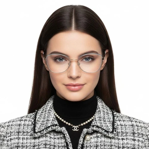 Schmetterlingsblaue Metallbrille #BS2425-0485