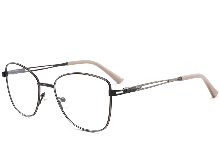Butterfly-Brille aus schwarzem Metall #BS2425-0486