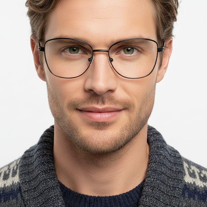 Butterfly Black Metal Glasses #BS2425-0486