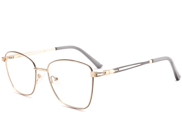 Gafas de metal gris mariposa #BS2425-0490