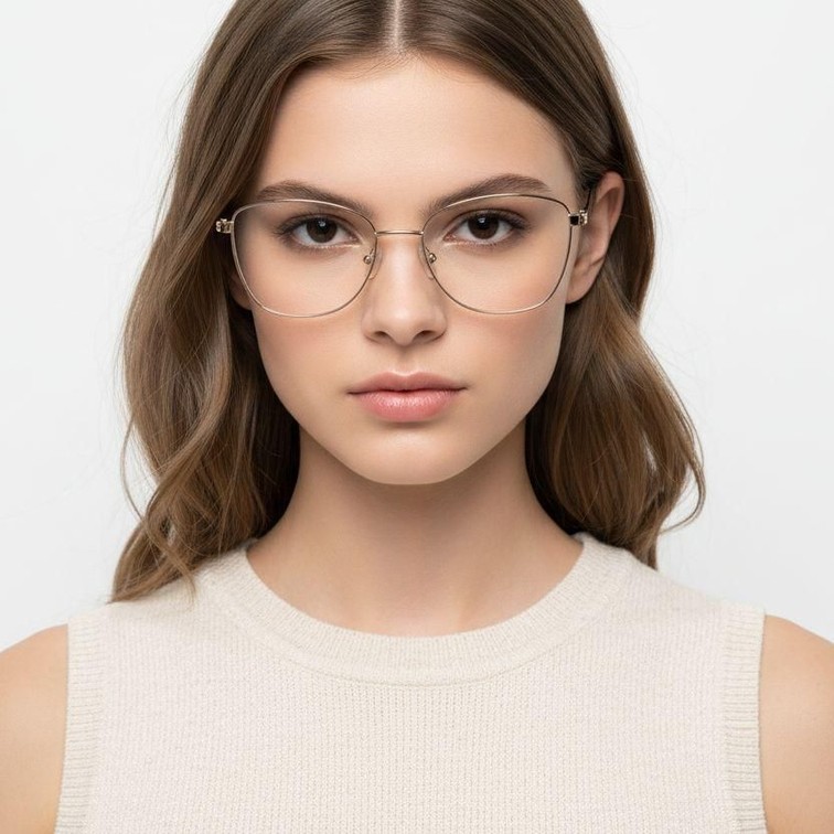 Gafas de metal gris mariposa #BS2425-0490