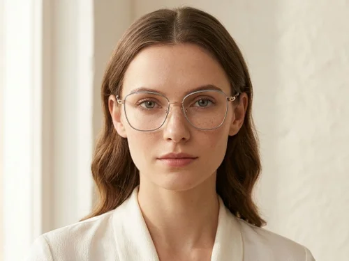 Lunettes papillon en métal bleu #BS2425-0491