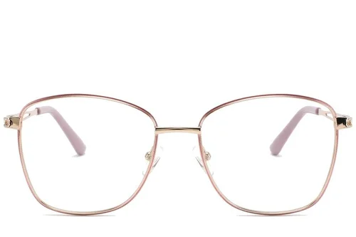Lunettes papillon en métal rouge #BS2425-0493