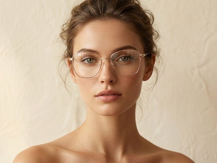 Butterfly Red Metal Glasses #BS2425-0493
