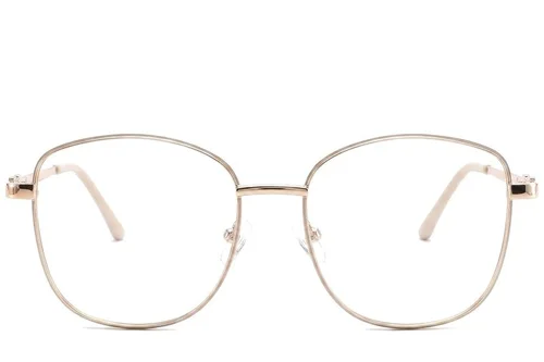 Lunettes papillon en métal doré #BS2425-0495