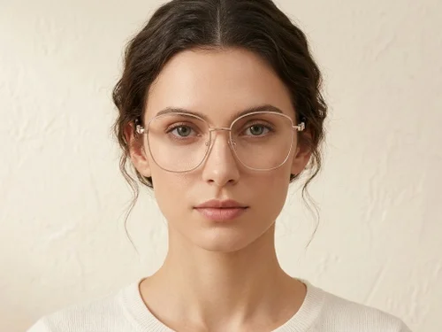 Lunettes papillon en métal doré #BS2425-0495