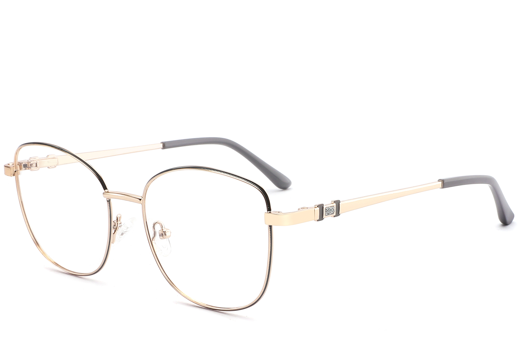 Butterfly Gray Metal Glasses #BS2425-0496