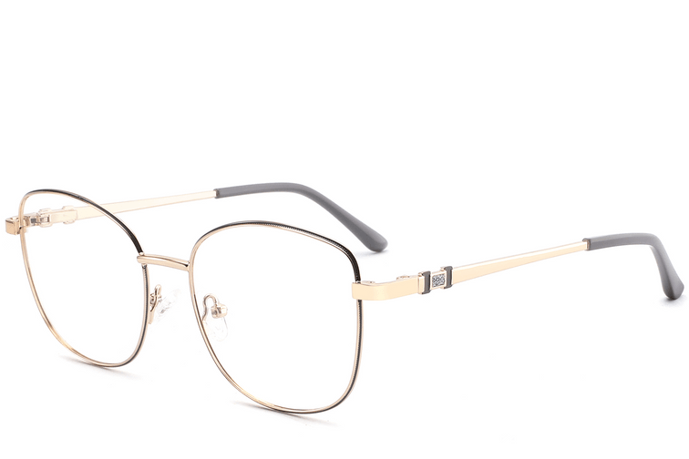 Schmetterlingsgraue Metallbrille #BS2425-0496