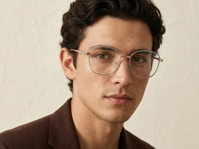 Gafas de metal azul mariposa #BS2425-0497