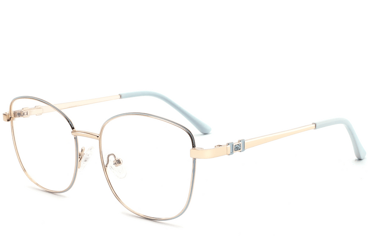 Butterfly Blue Metal Glasses #BS2425-0497