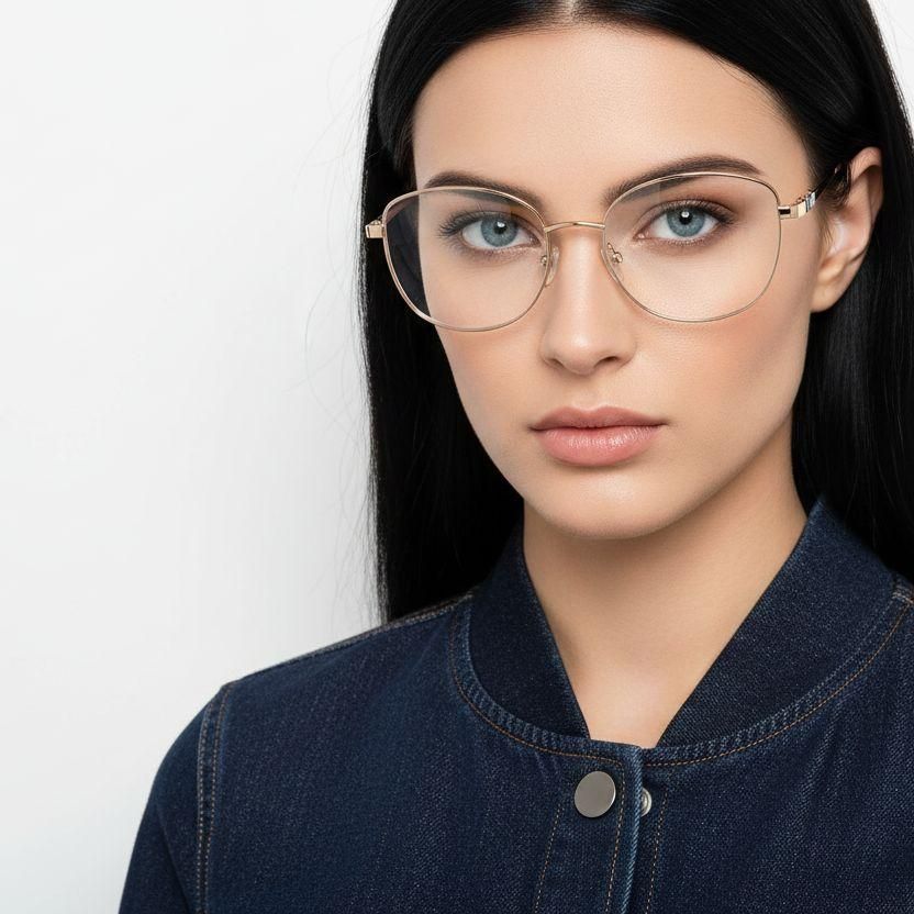 Butterfly Blue Metal Glasses #BS2425-0497