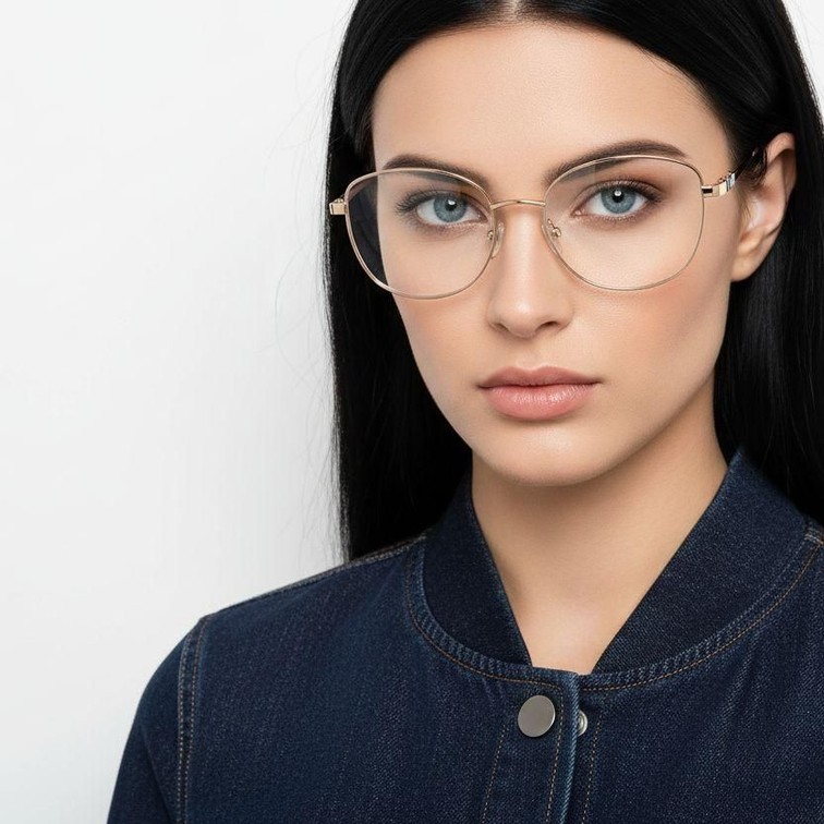 Butterfly Blue Metal Glasses #BS2425-0497