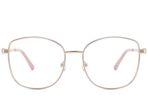 Lunettes papillon en métal rouge #BS2425-0499