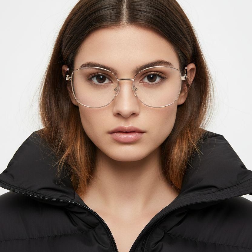 Gafas de metal rojo mariposa #BS2425-0499