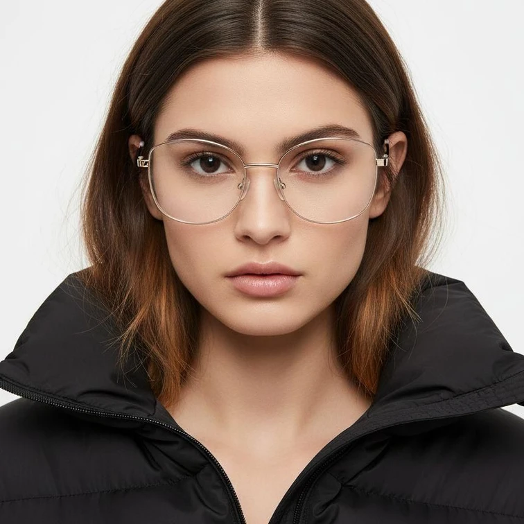 Butterfly Red Metal Glasses #BS2425-0499
