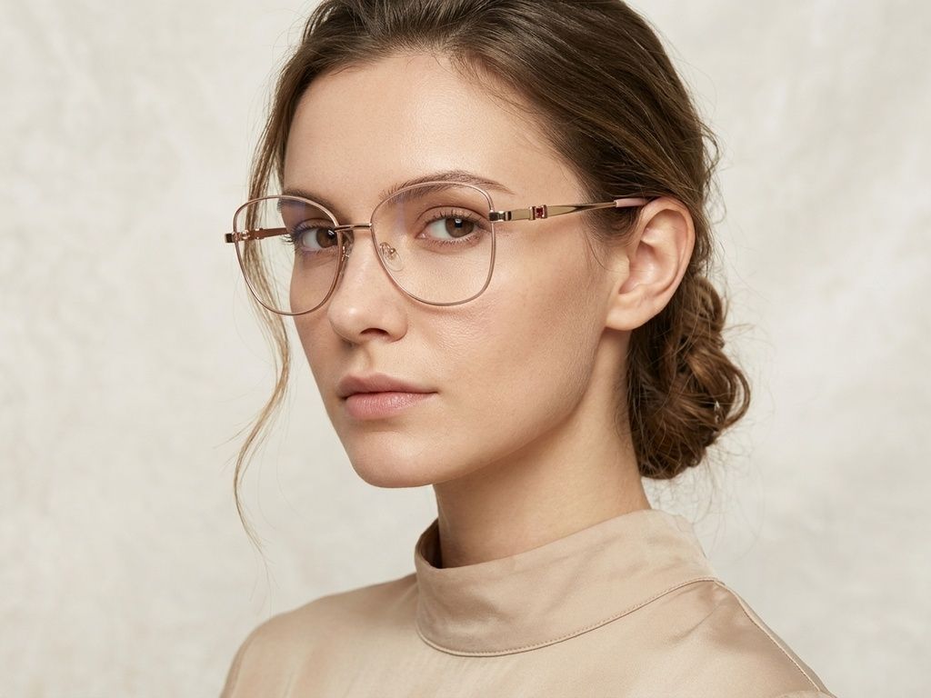 Gafas de metal rosa mariposa #BS2425-0500