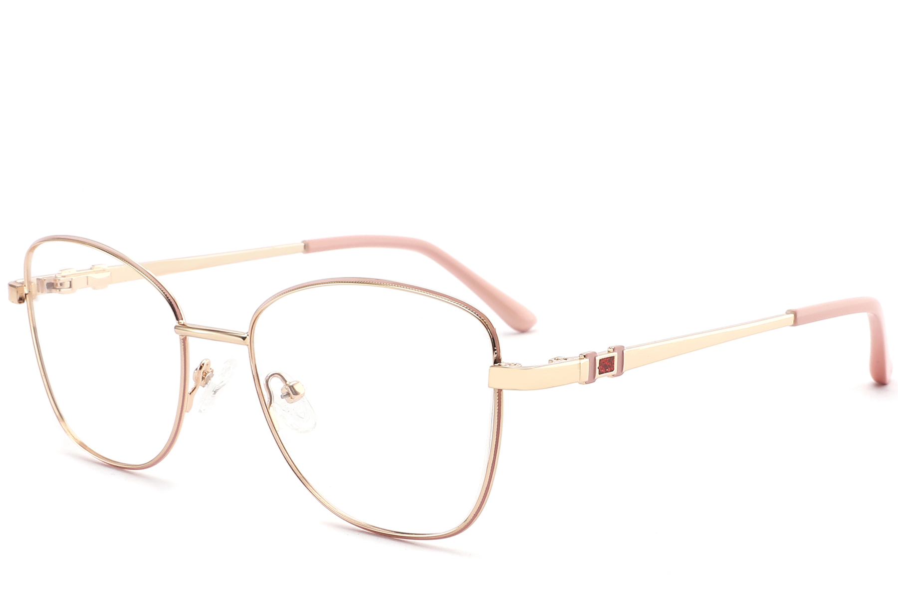 Gafas de metal rosa mariposa #BS2425-0500