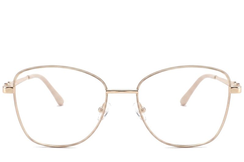 Gafas de metal dorado con forma de mariposa #BS2425-0501