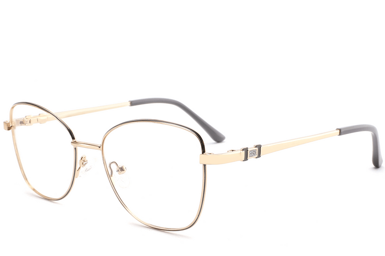 Butterfly Gray Metal Glasses #BS2425-0502