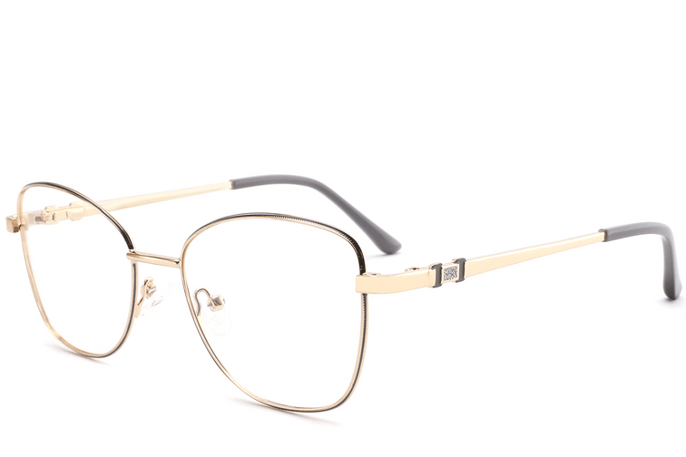 Gafas de metal gris mariposa #BS2425-0502