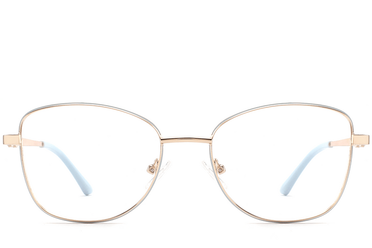 Butterfly Blue Metal Glasses #BS2425-0503