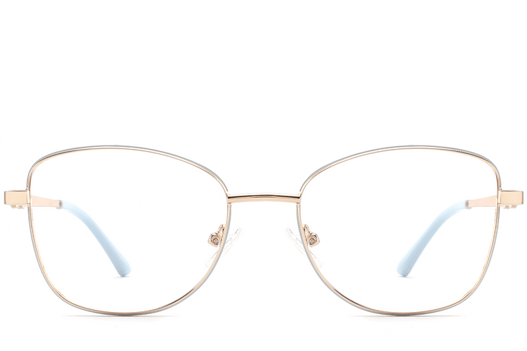 Butterfly Blue Metal Glasses #BS2425-0503