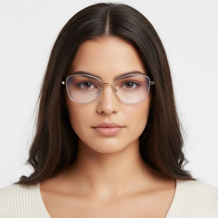 Butterfly Blue Metal Glasses #BS2425-0503