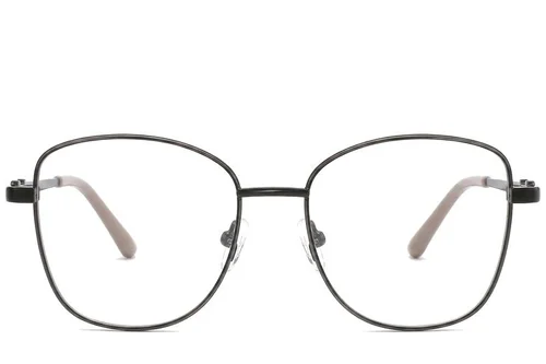 Lunettes papillon en métal noir #BS2425-0504