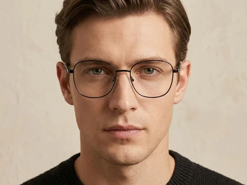 Lunettes papillon en métal noir #BS2425-0504