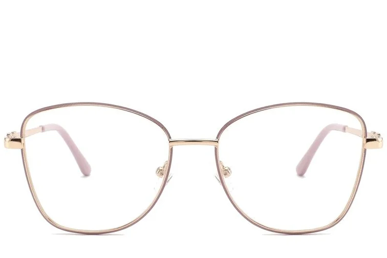 Lunettes papillon en métal rouge #BS2425-0505