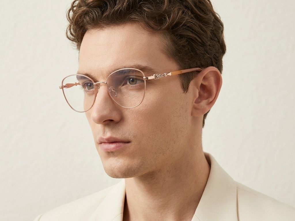 Butterfly Red Metal Glasses #BS2425-0506