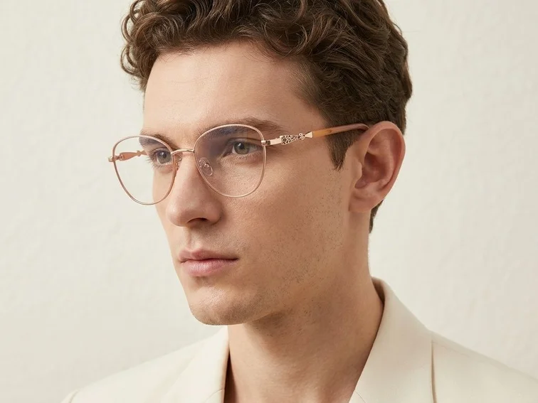 Butterfly Red Metal Glasses #BS2425-0506