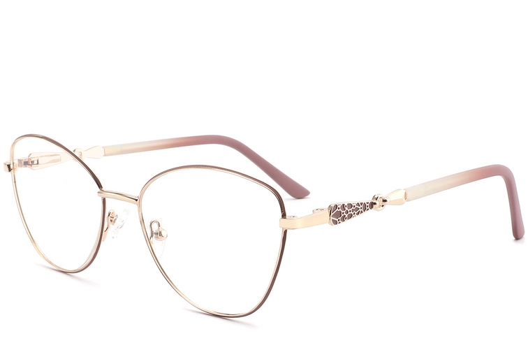 Schmetterlingsbrille aus rotem Metall #BS2425-0506