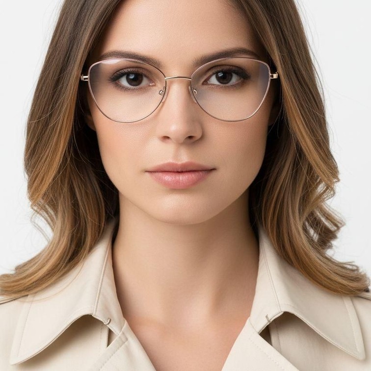 Butterfly Red Metal Glasses #BS2425-0506