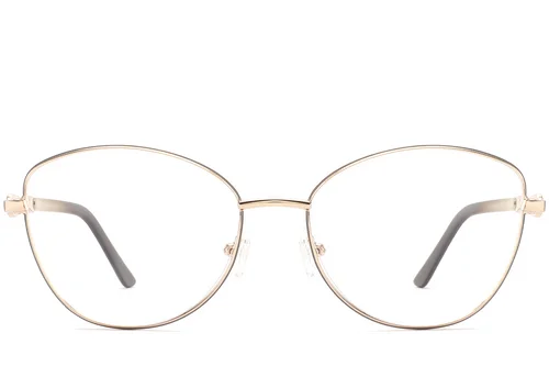 Lunettes papillon en métal gris #BS2425-0507