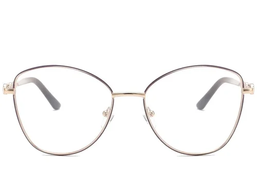 Lunettes papillon en métal doré #BS2425-0508