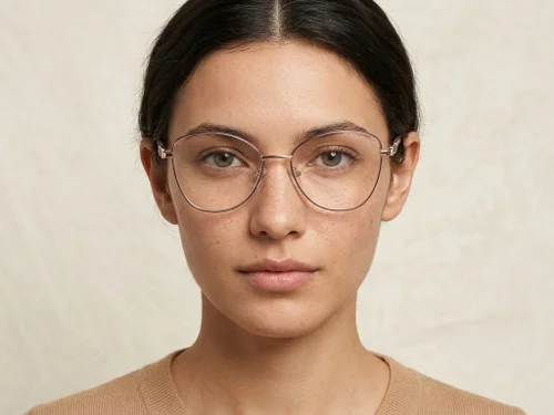 Lunettes papillon en métal doré #BS2425-0508