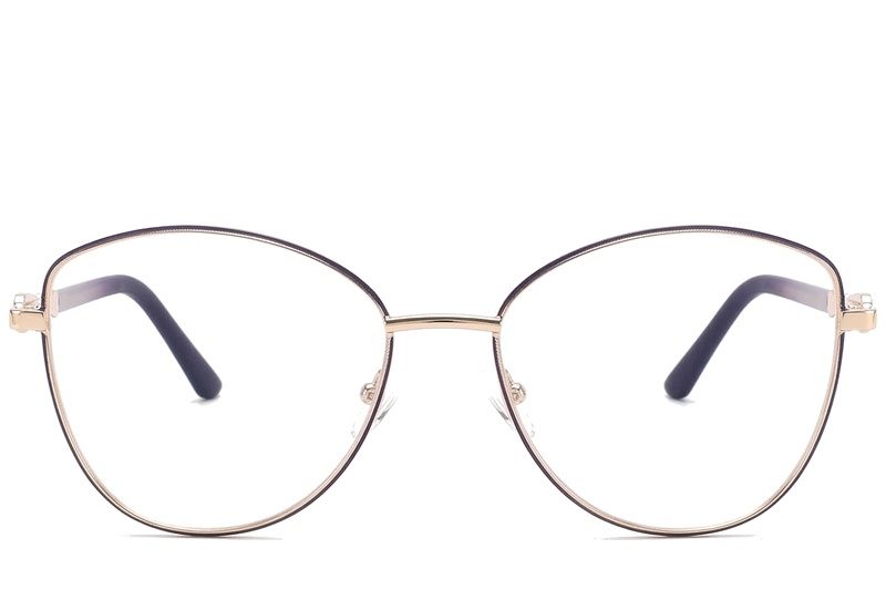 Butterfly Purple Metal Glasses #BS2425-0509