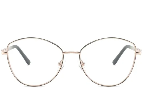 Lunettes papillon en métal vert #BS2425-0510