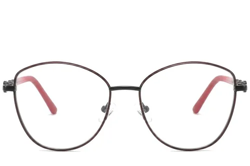 Lunettes papillon en métal noir #BS2425-0511