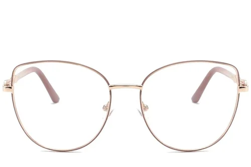 Lunettes papillon en métal rouge #BS2425-0512