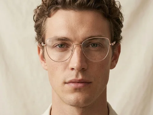 Lunettes papillon en métal rouge #BS2425-0512