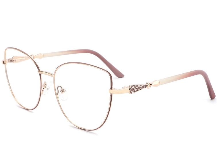 Schmetterlingsbrille aus rotem Metall #BS2425-0512