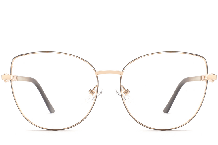 Butterfly Gray Metal Glasses #BS2425-0513