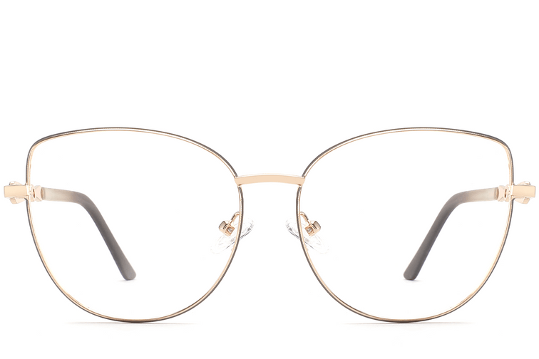 Butterfly Gray Metal Glasses #BS2425-0513