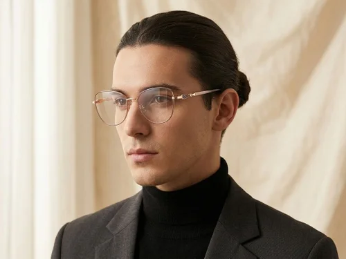 Lunettes papillon en métal doré #BS2425-0514