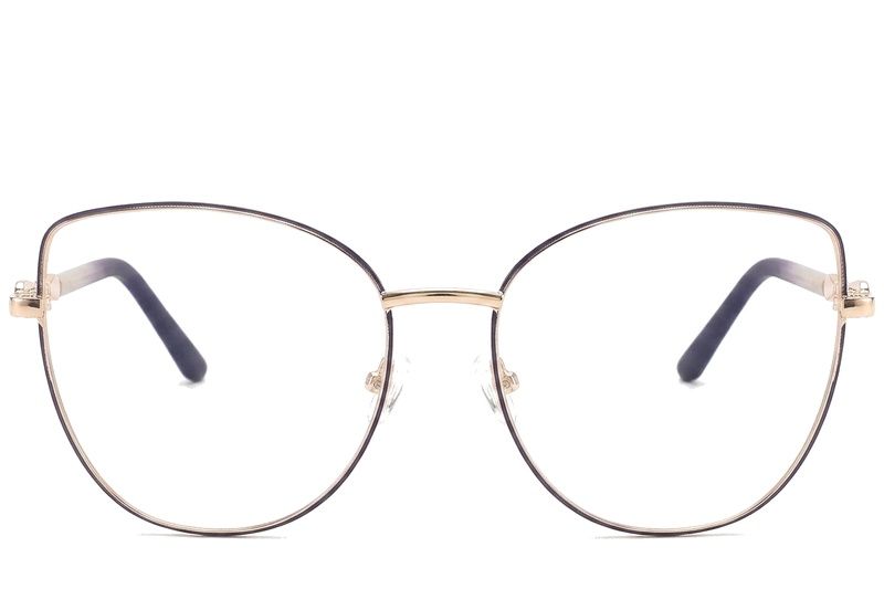 Lunettes papillon violettes en métal #BS2425-0515