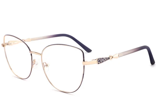 Lunettes papillon violettes en métal #BS2425-0515