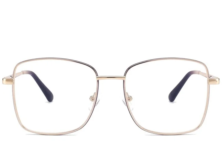 Lunettes rectangulaires en métal violet #BS2425-0521